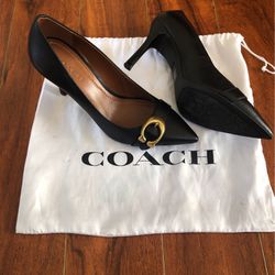 Coach Shoes Heels Pumps Black Like New Leather