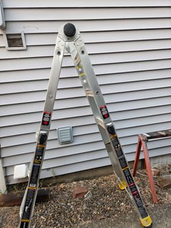 Gorilla Ladders - 14 foot reach multi-position ladder - (Model GLMPXA-14)