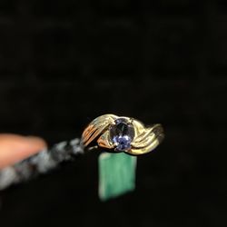 10K GOLD, WITH AMETHYST STONE