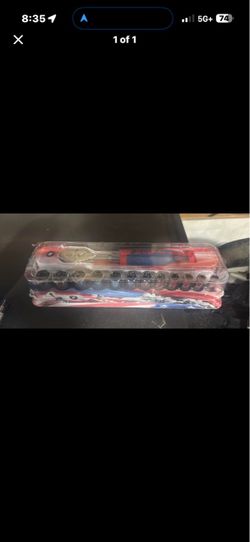 Snapon US 250 Ratchet with 3/8 Semi deep sockets