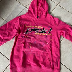 Sp5der P*NK Hoodie Pink