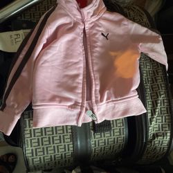 Baby Girl  Puma Pink Outfit Size 8-9 Months