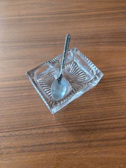 Vintage salt + pepper dish