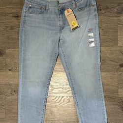 Levi’s Boyfriend Mid Rise Relaxed Through Hip And Thigh Tapered Leg Size 14 W32 L27 New