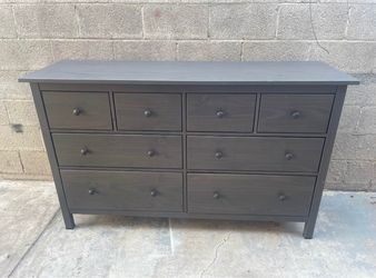 Ikea Hemnes Solid Wood Gray 8 Drawer Dresser