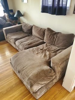 Huge comfortable sectional with lounger