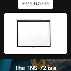 72" Projector Self Lock Screen 