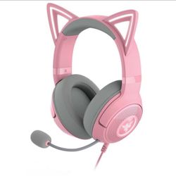 🔥NEW🔥 Razer Kraken Kitty V2 USB Headset with RGB Kitty Ears - Quartz Edition