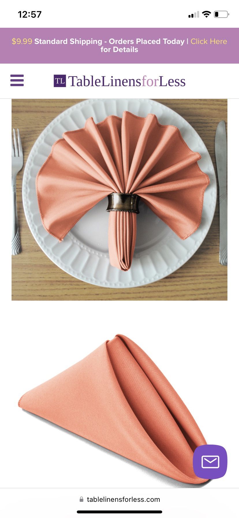 Coral Napkins