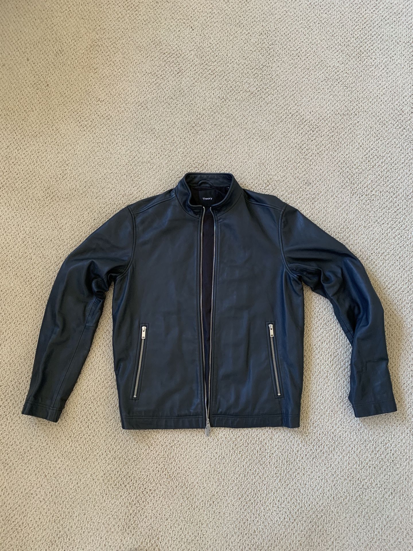 Theory men’s leather jacket size M