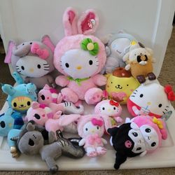 Hello Kitty Sanrio Plush Lot Stuffed Animals Tokidoki Squishmallow Ty