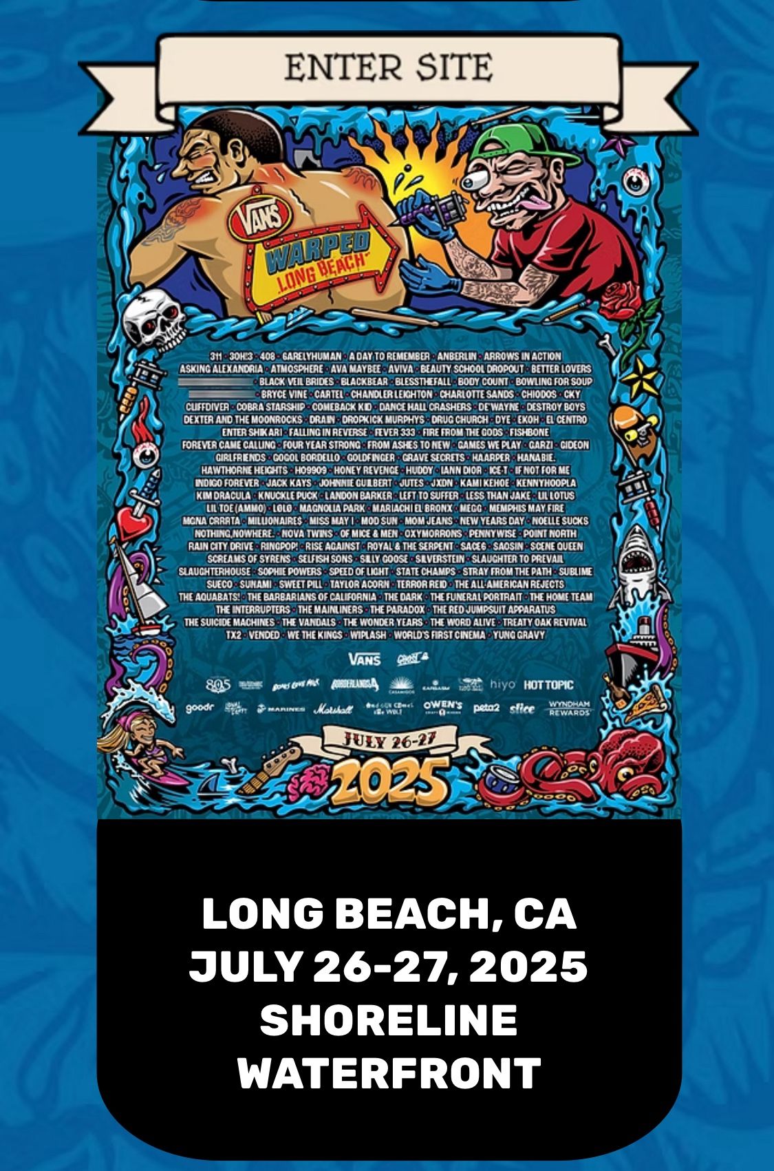 Vans Warped Tour VIP 2 Day Long Beach