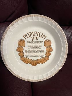 Pumpkin Pie Ceramic Baking Dish