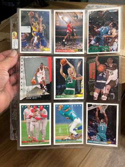 Boxed cards and Page of Cards ( including Micheal Jordan 92/93 UpDk ) Bugs life MJ card