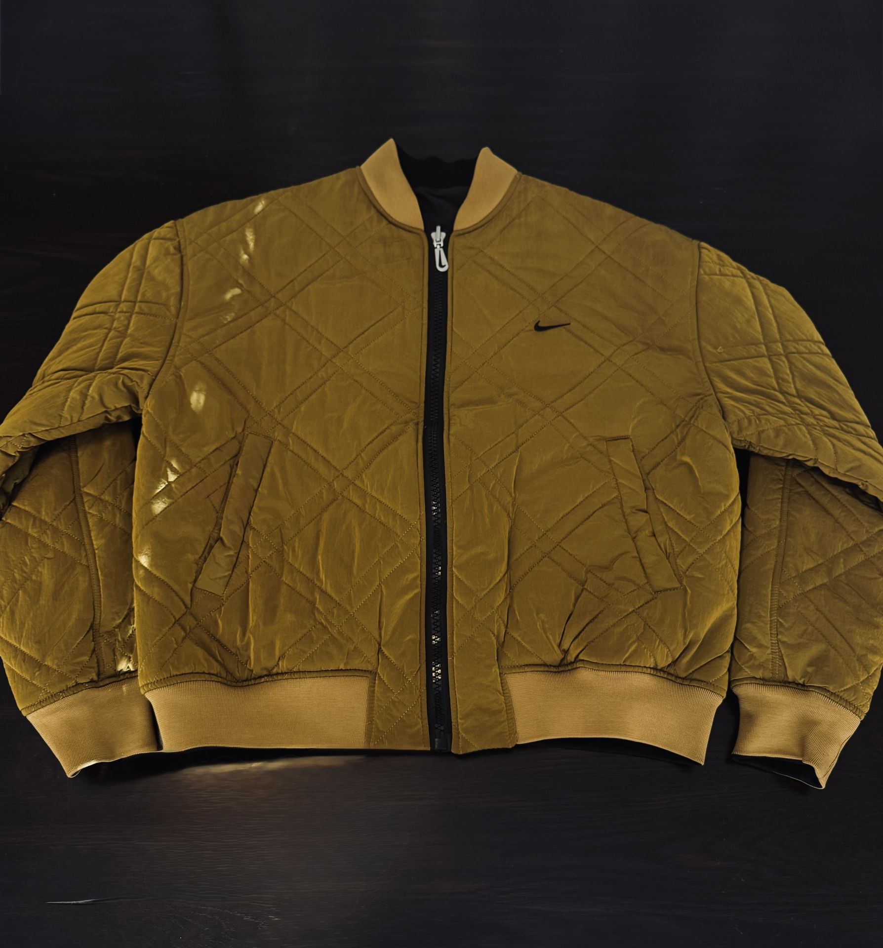 (Rare) Dark Sulfur Reversible Bomber Jacket