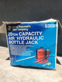 20 ton capacity air hydraulic bottle jack