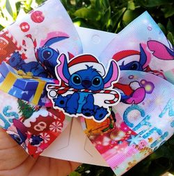 Disney stitch hair bow🎀