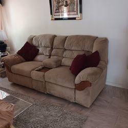 Recliner Sofa Couch And Easy Chair Set See Pics