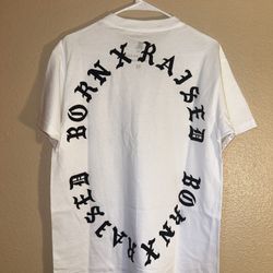 Born X Raised White T-Shirt Size MEDIUM Brand New 