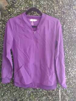 Purple Full-Zip Athletic Jacket