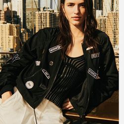 DKNY Logo bomber jacket