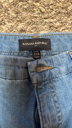 Banana Republic Sz 4 Cargo Straight Medium Wash 