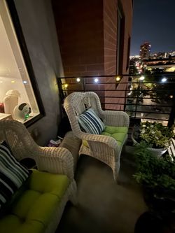 4-Piece Wicker Patio Furniture