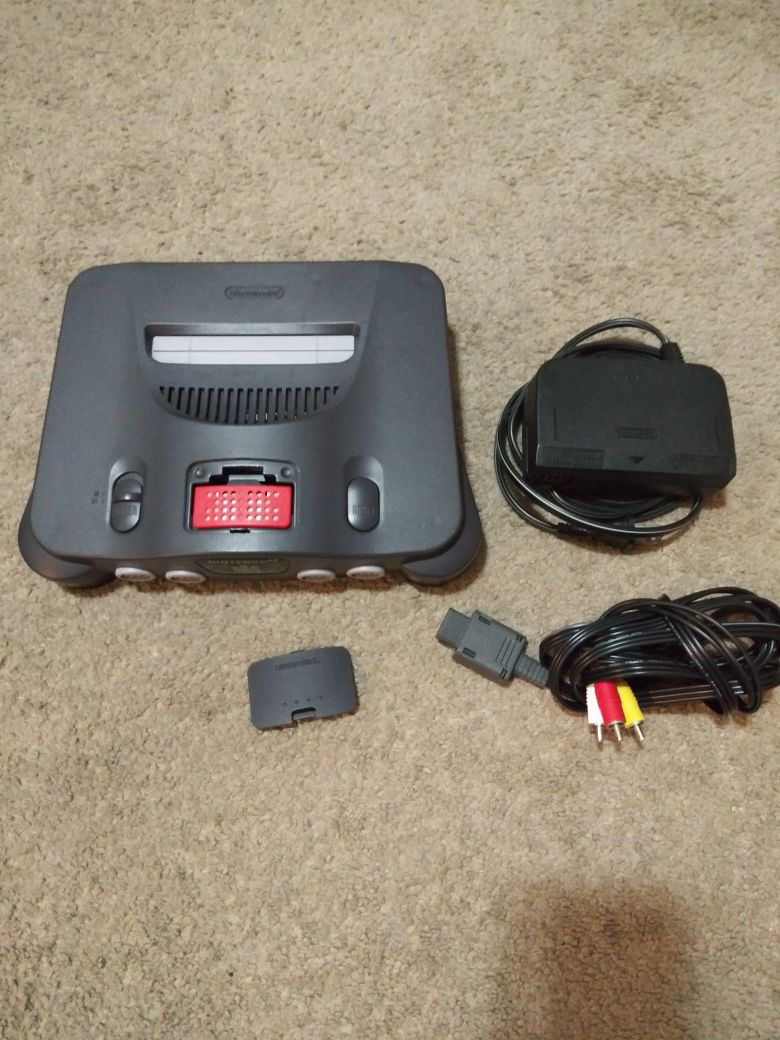 Nintendo 64 for sale comes with the expansion pak power cord & av cable only no controller