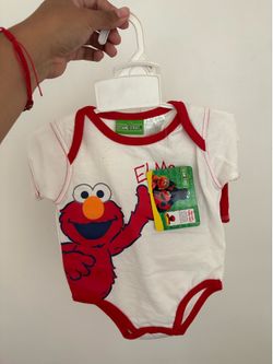 Sesame Street Elmo Cookie Monster Baby Bodysuits Outfits 6-9M