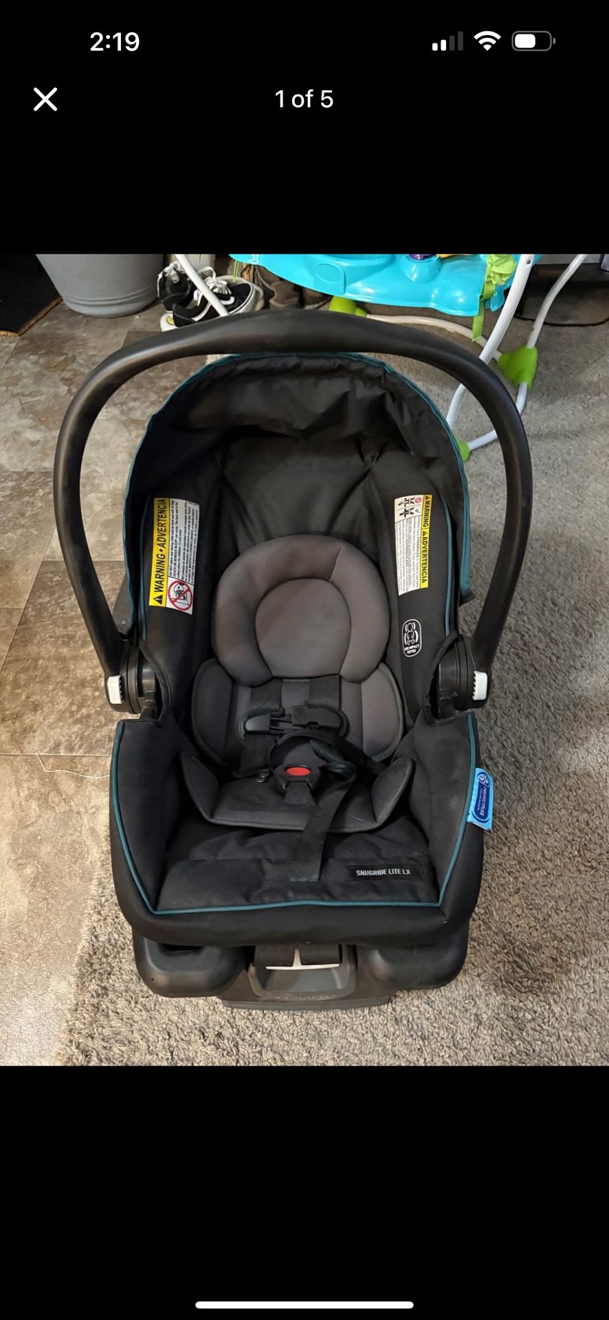 Graco SnugRide Lite LX Infant Car Seat