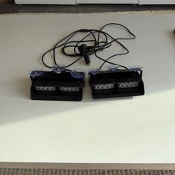 Red and Blue LED Flashing Strobe Lights for Car/Truck Dash Windshield