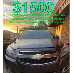 2015 Chevy Malibu  No Credit Application 