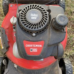 Craftsman M105 Mower + Troy-Bilt TB22 Trimmer + Echo PB-250 Blower Bundle