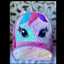 CCJPX Unicorn Sequin Kids Backpack Preschool Bookbag