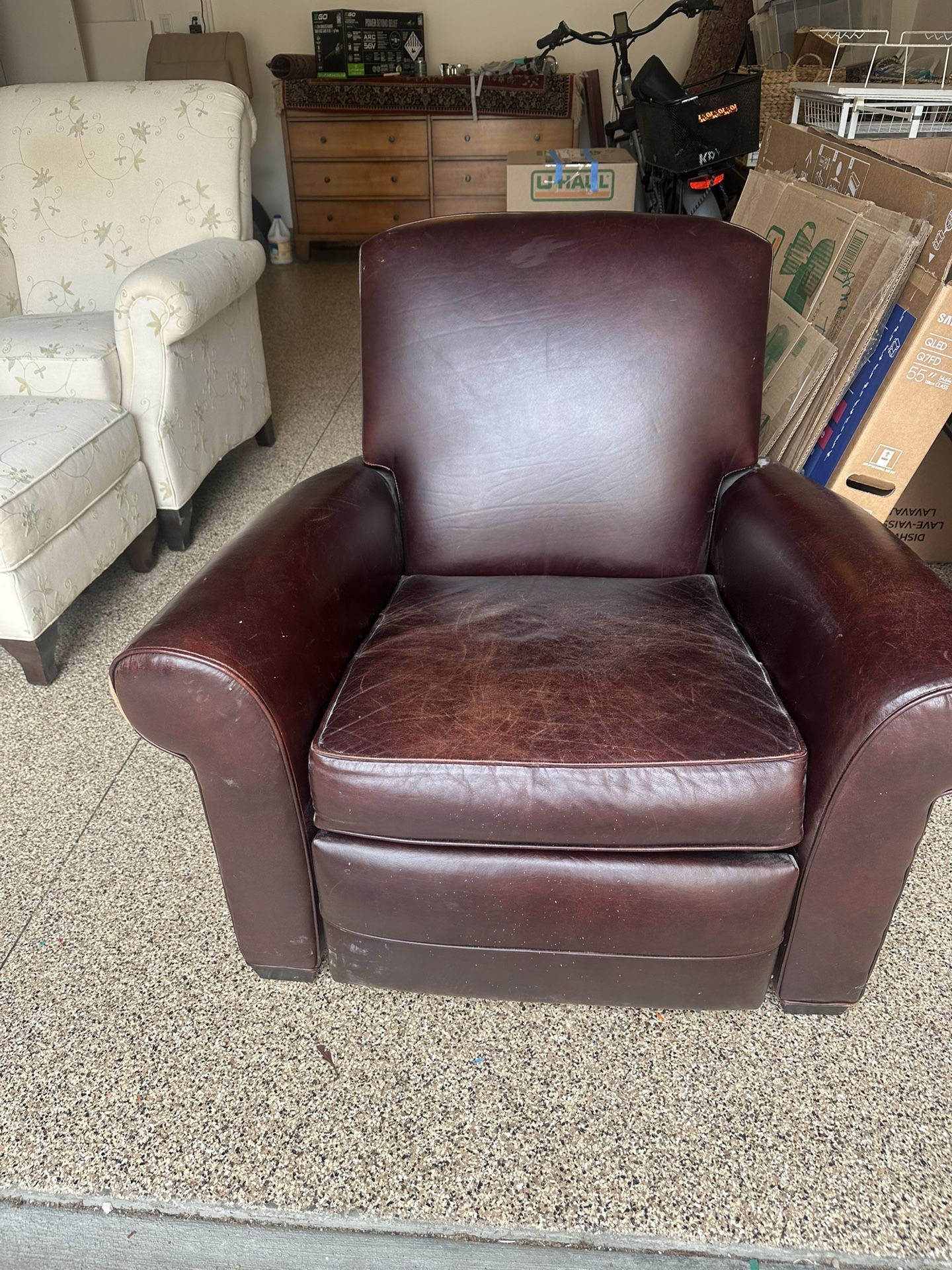 Leather recliner free