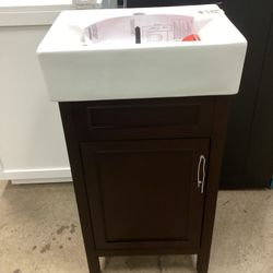 Arvesen 18 In. Vanity With Ceramic Top 