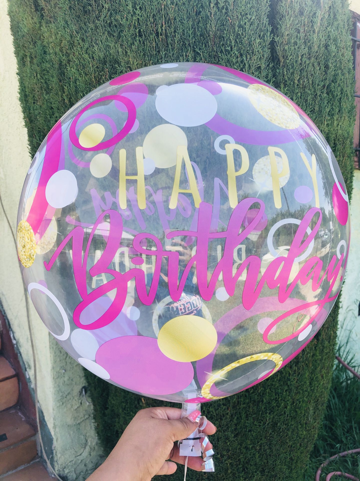 🎈🎈🎈24” Happy Birthday Bubble Balloon 🎈 🎈🎈