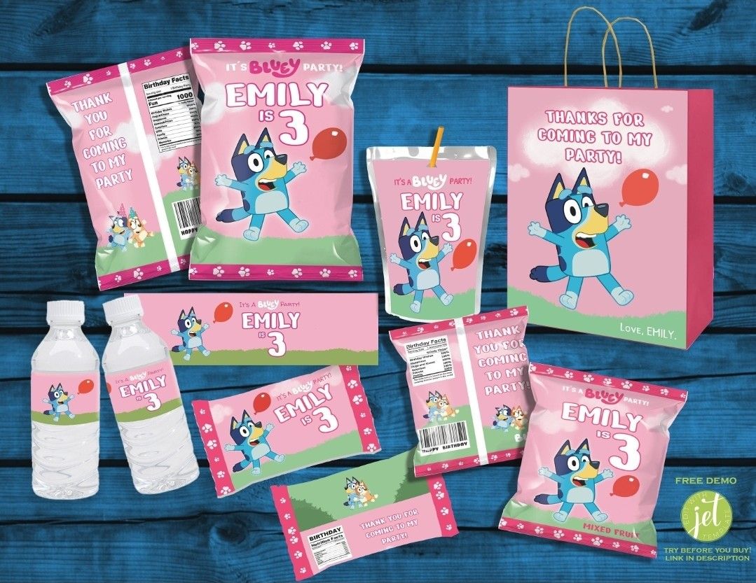 Birthday Snack Labels