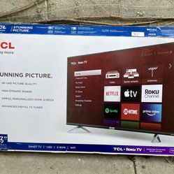 TCL 43” TV Roku Used Excellent Condition 