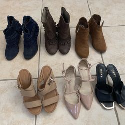 Price For All Shoes - Size 6.5 & 7 Lot Women’s Shoes Boots And Heels Price For All
