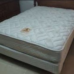 FULL SIZE PILLOWTOP MATTRESS WITH Frame