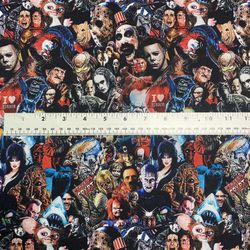 Horror Villains Fabric By The Yard
