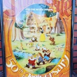 Rare Disney Snow White 50th Anniv Poster