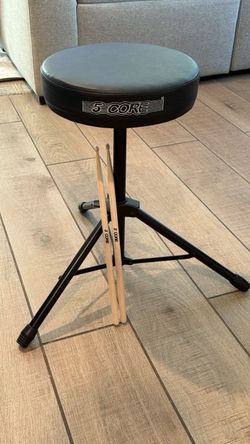 5Core Drum Throne and Drumsticks