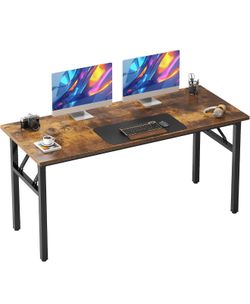 Desk No-Assembly, Sturdy Foldable Desk for Home Office, Conference, Bedroom, Dorm Room, Student Study, Collapsible, Easy Storage