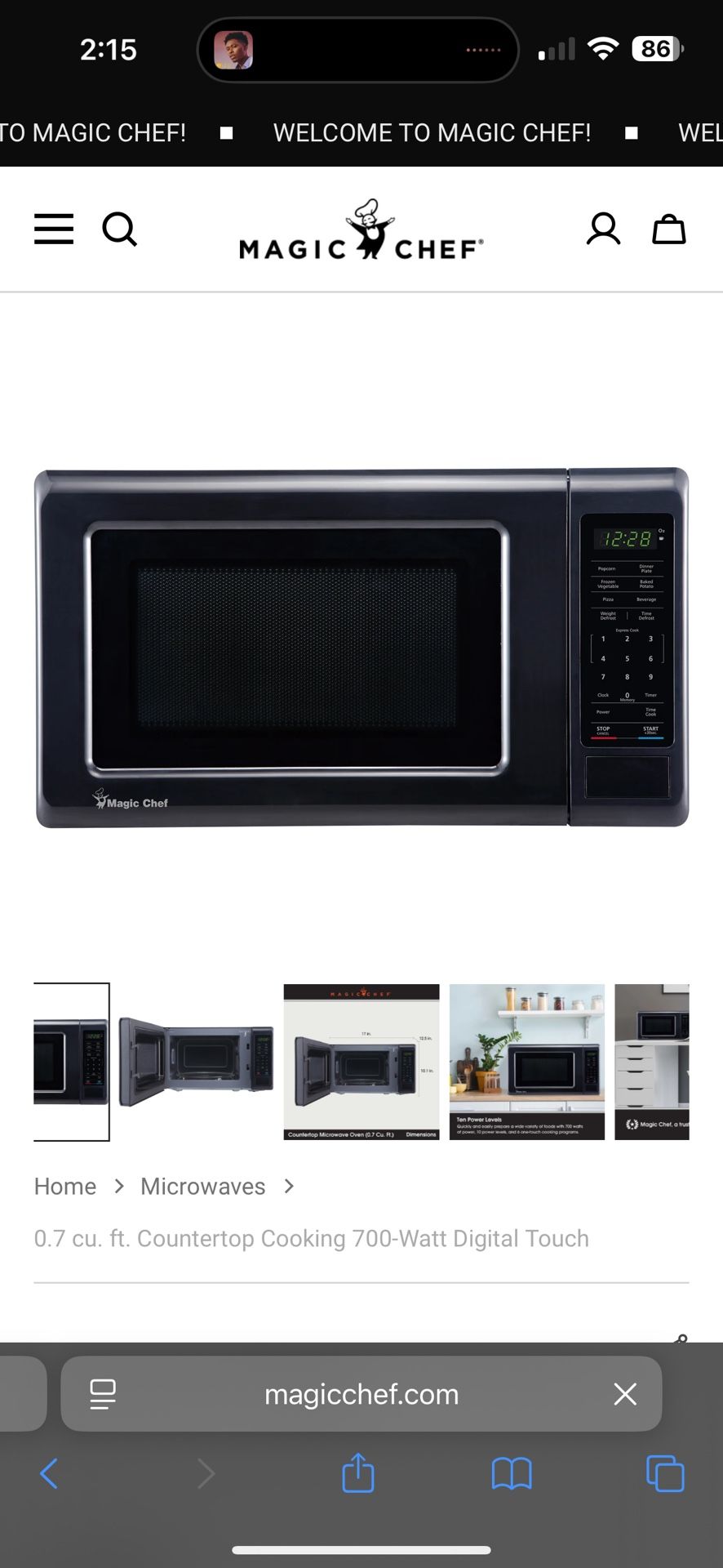 Magic Chef Microwave