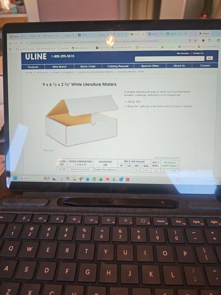 Mailing BOXES NEW 9 X 6 1/2 x 2 3/4