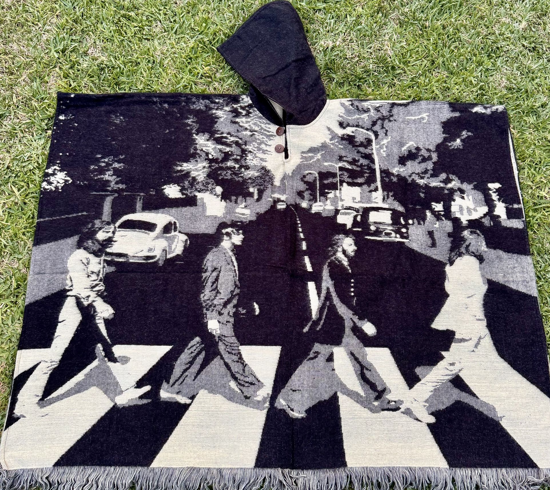 The Beetles Alpaca Poncho, Adult Size