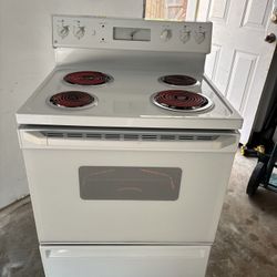 GE  ELÉCTRIC STOVE OVEN RANGE WORKING PROPERLY ESTUFA DE LUZ BUENA 