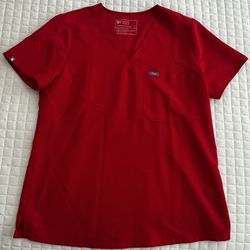 FIGS Scrubs Pop red 